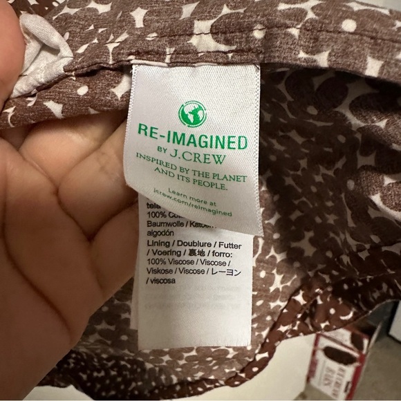 J. Crew floral puff sleeve drop-waist poplin dress Size 6 - Picture 8 of 11